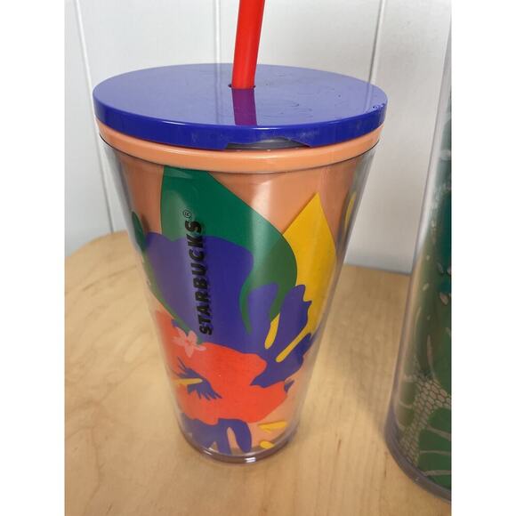 Starbucks Set of Three Insulated Cold Drink Cups 2-24 OZ 1-16 OZ - Picture 3 of 9